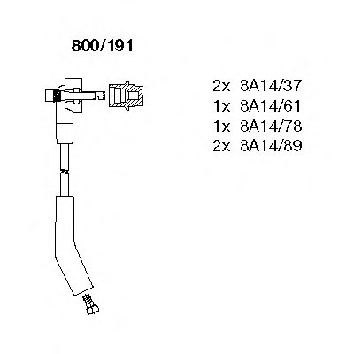 BREMI 800/191 Ignition Cable Kit
